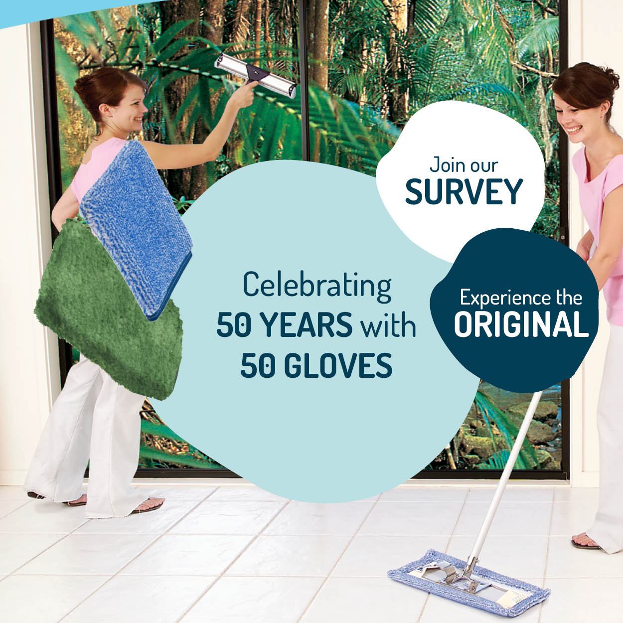 Celebrate over 50 years of innovation and quality by entering to win one of 50 gloves! Discover the power of the one and only original fiber cleaning technology—your home deserves the very best!